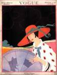 1920s Vogue red hat