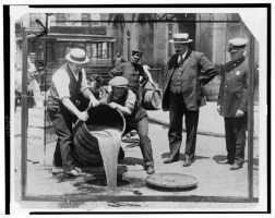 Alcohol into Sewer 1921 Library of Congress