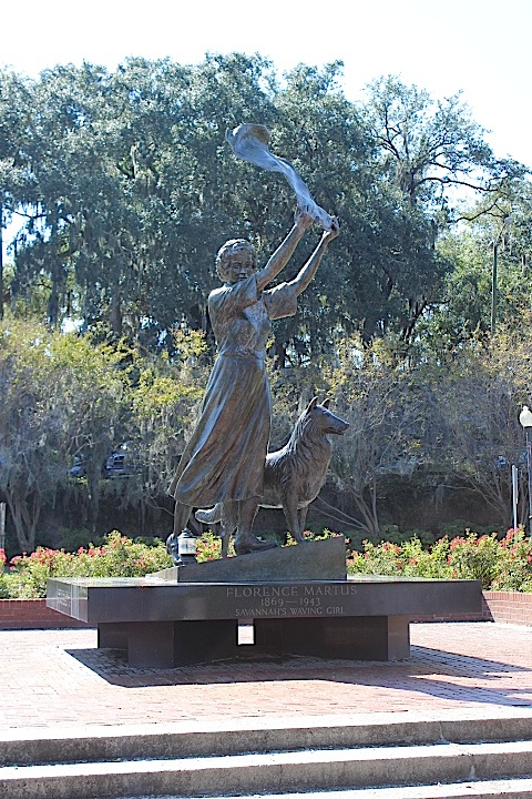 The Waving Girl Statue. Legend had it that she waved a white towel for 43 years waiting for her beloved to return from sea. He never did.  