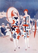 1920s red white blue