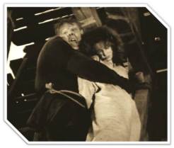 "The Hunchback of Notre Dame" (1923) Quasimodo claims sanctuary for Esmeralda.