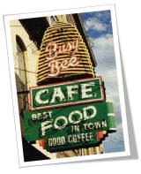 busy bee cafe sign