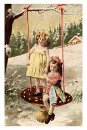 Mushroom swing Victorian girls