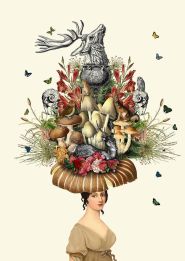 Mushrooms Hat Victorian