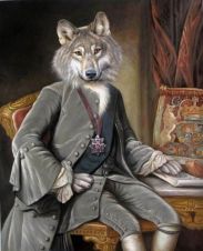 Wolf as Colonial man