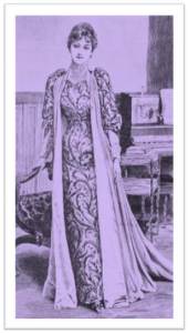 Tea Gown by Charles Frederick Worth as seen in Harper's Bazaar, December 1891