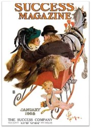 1908-Jan Success mag Sleigh Couple