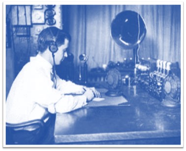 1928 Detroit police radio Blue