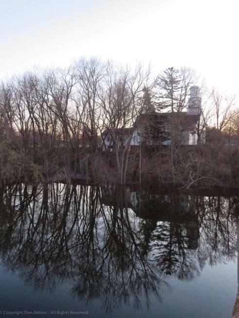 Church reflected in river Dan Antion