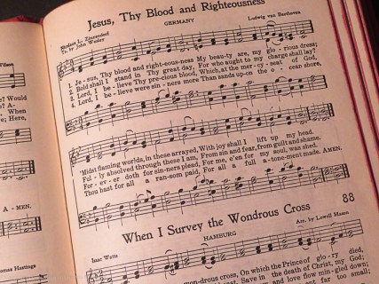 Pages of a Methodist hymnal, by Dan Antion