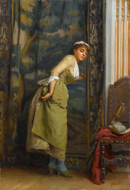 Eavesdropping, Théodore Ralli 1880, Wikimedia