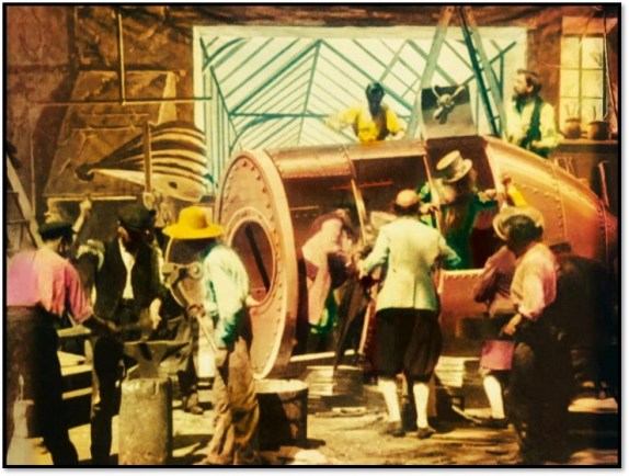 Workshop scene, Trip to the Moon, 1902 Wikipedia