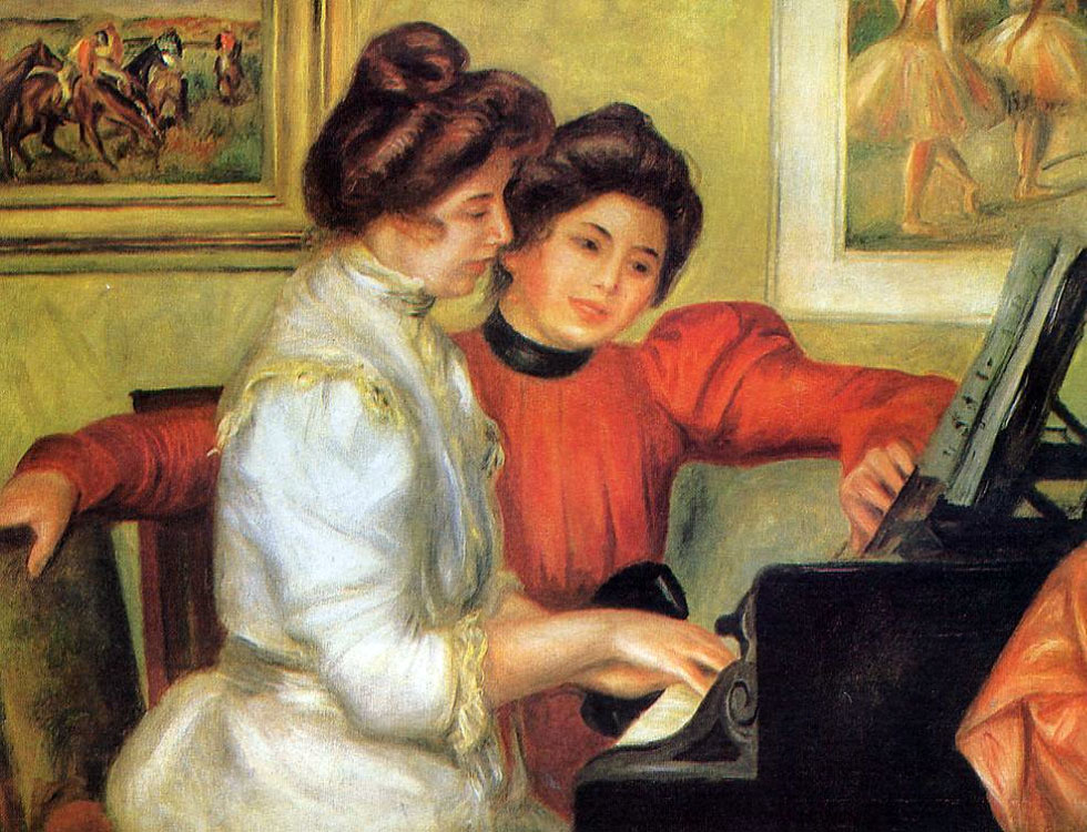 Yvonne et Christine Lerolle au piano Pierre Auguste Renoir 1897 Wikipedia