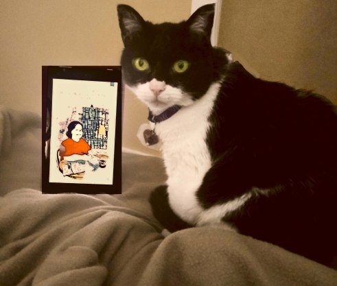 Crystal with Fiza's book