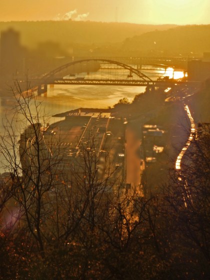 Foggy River Bridge by Dan Antion 2016 (Image altered)