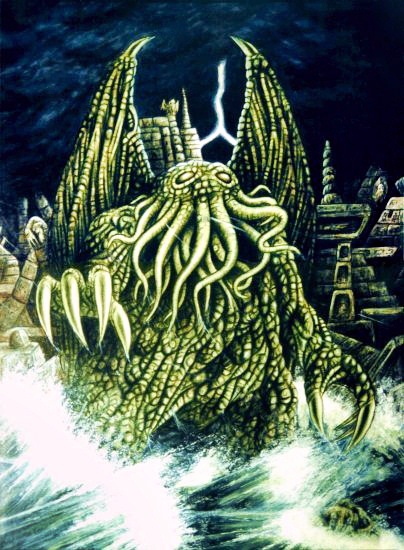 The Elder God Cthulhu. Artist unknown. Wikipedia