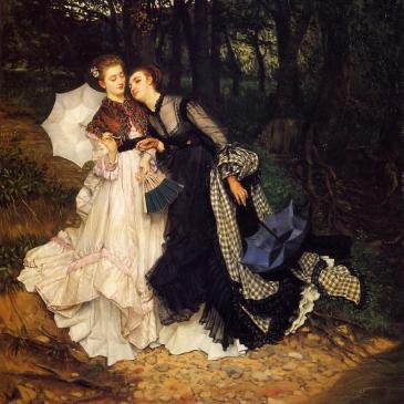 James Tissot, The Confidence 1867, Wikimedia Commons