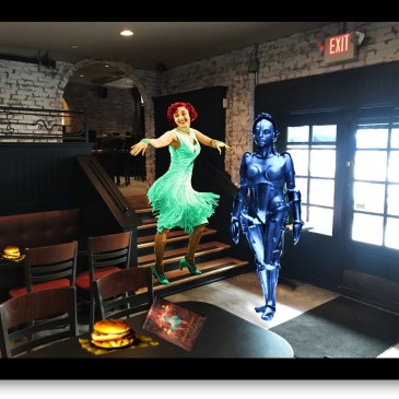 Lulu & Cuban Moon, background photo by Dan Antion