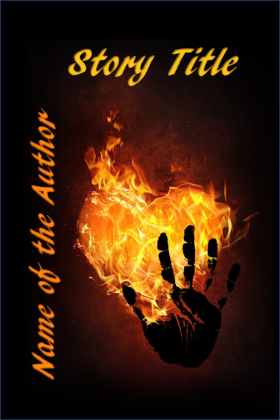 Group II. Burning Heart Hand Print