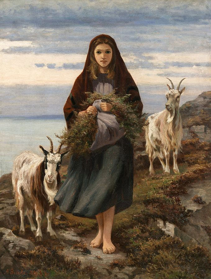 Connemara Girl goats Augustus Nicholas Burke 1838-1891 Wikipedia