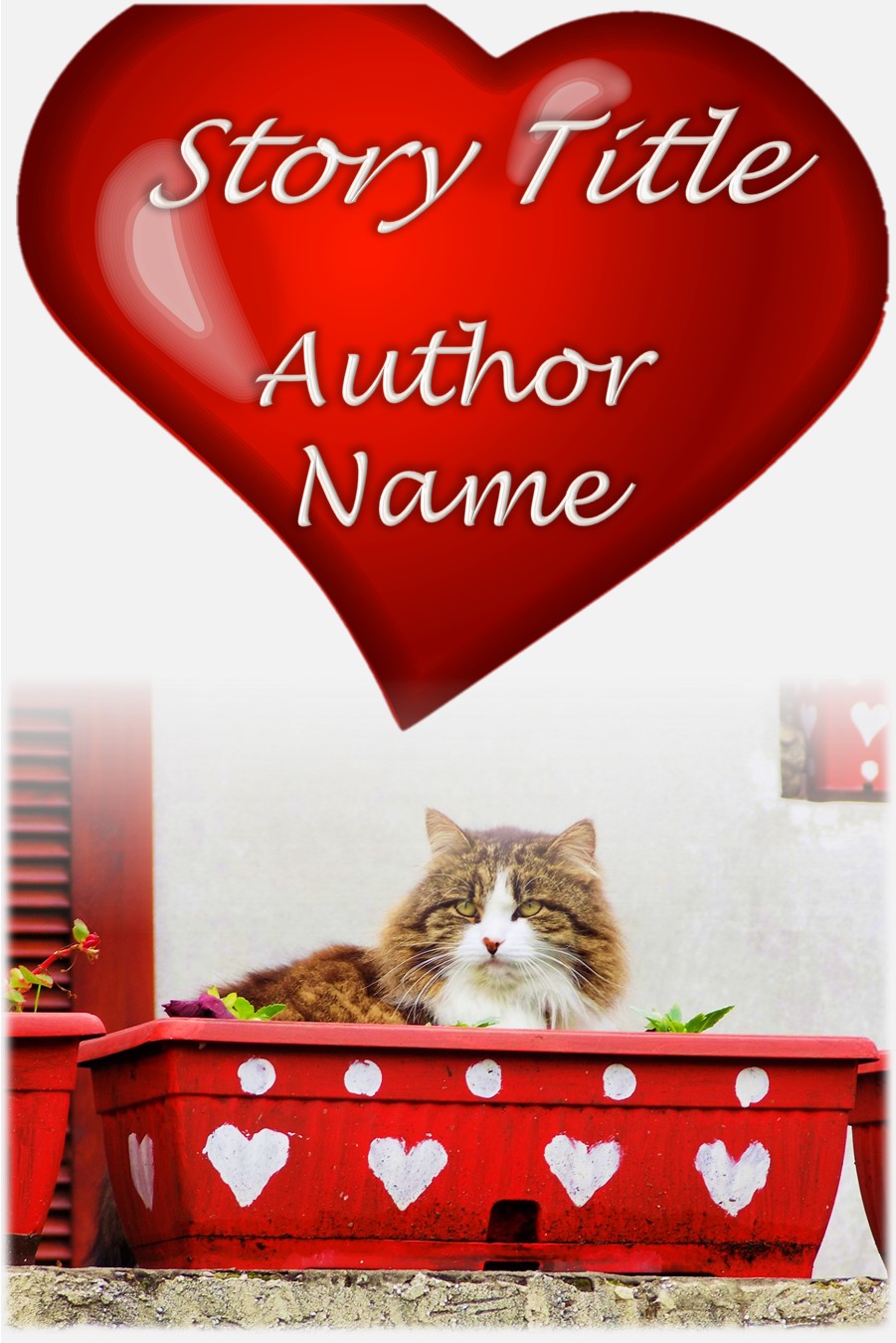 Group II. Valentine Cat Flower Box