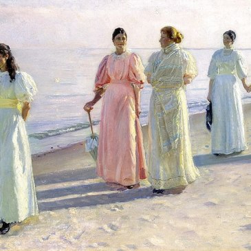A Stroll on the Beach, Michael Ancher 1896 Wikipedia