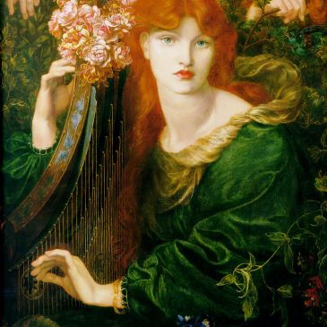 La Ghirlandata (1873) modelled by Alexa Wilding, by Dante Gabriel Rossetti