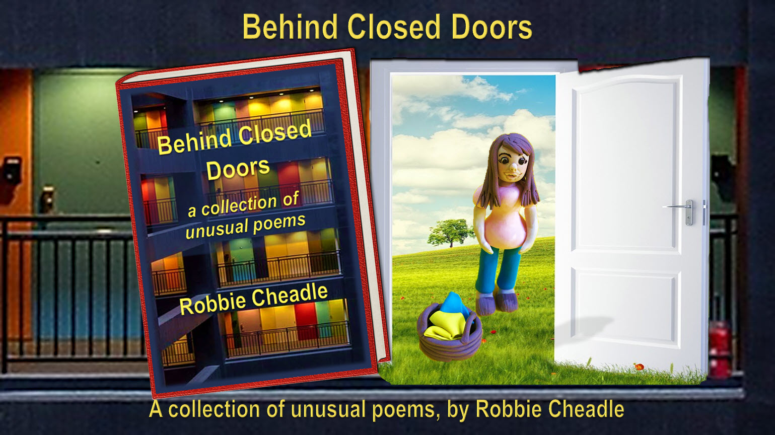 Behind Closed Doors by Robbie Cheadle. Promo image & book cover by Teagan