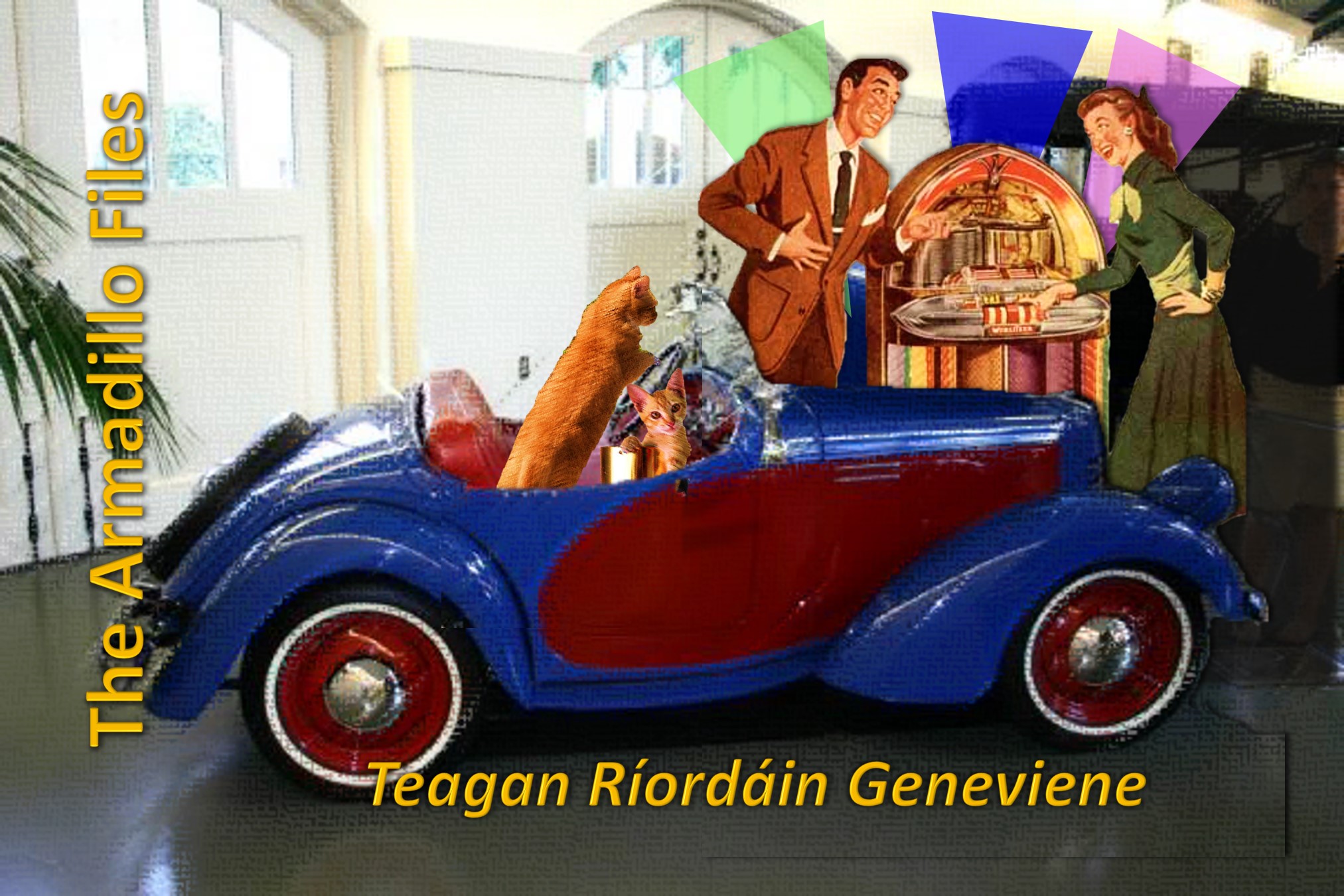 Armadillo Files image by Teagan Geneviene, Fang Dilly cats jukebox car