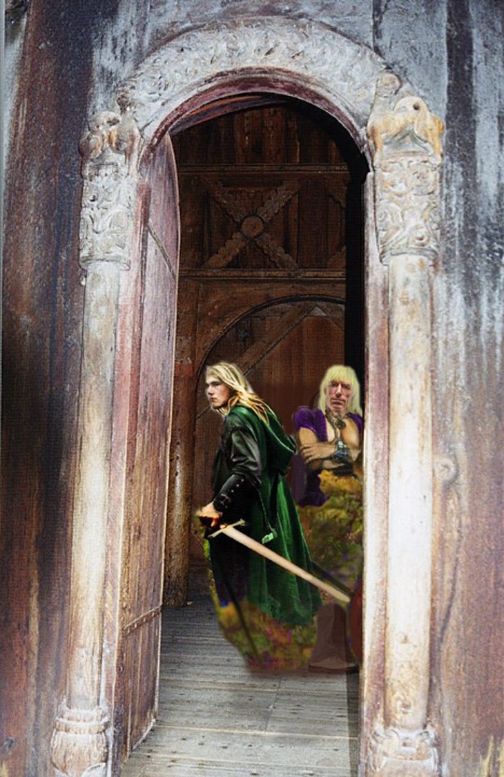 Hallgeir Hallr, Borgund Stave Church, Wikipedia. Tomfoolery by Teagan