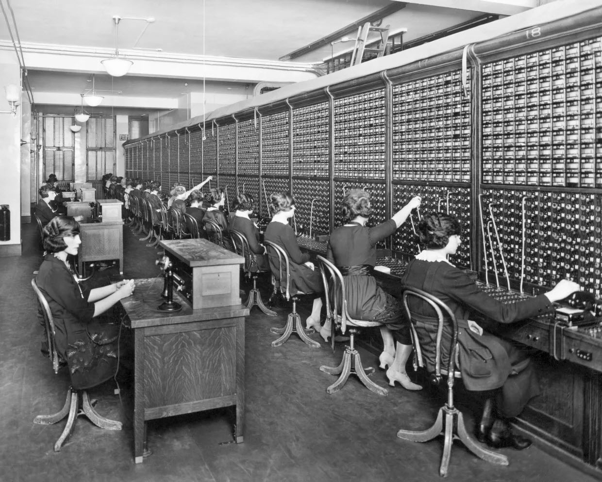 Telephone Operators circa 1915 Getty Images