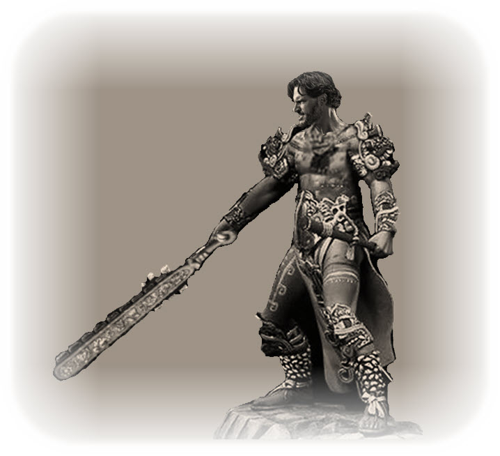 Tajin with the macuahuitl, by Teagan R Geneviene