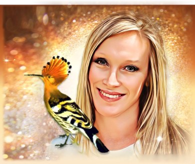 Robbie Cheadle and Hoopoe image by Teagan