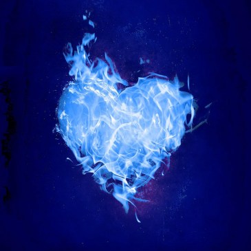 Depressed Blue Heart flames Pixabay