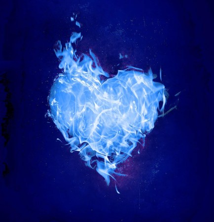 Depressed Blue Heart flames Pixabay