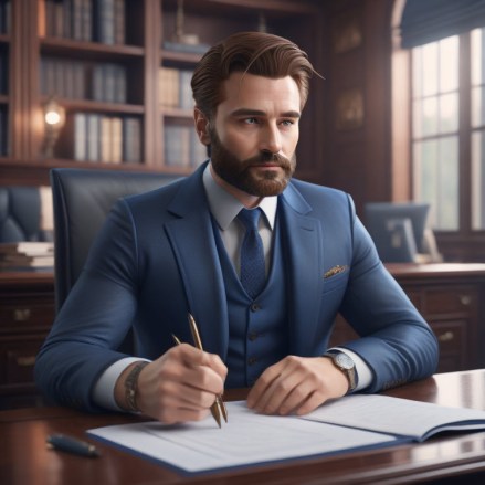 Dan Barrett w beard Lawyer