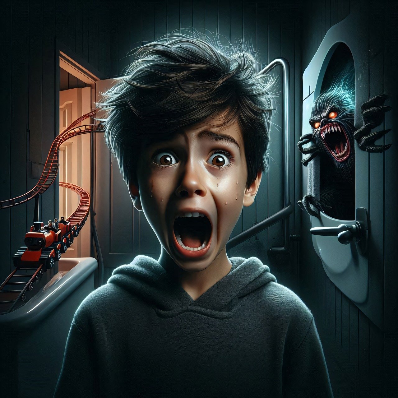 Boy nightmare monster Pixabay