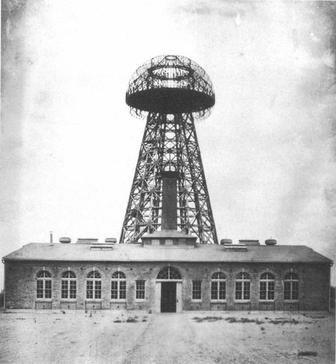 Tesla's Wardenclyffe wireless station, Shoreham, NY 1904, Wikipedia