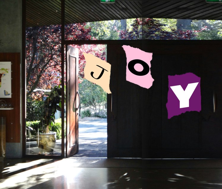 Joy coming through the door