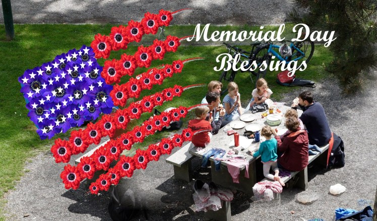 Memorial Day Blessings Image collage by Teagan Geneviene