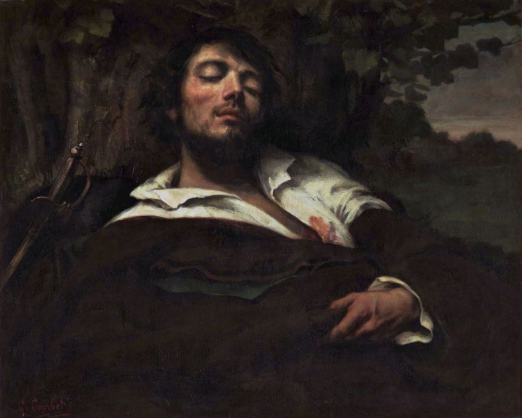 The Wounded Man_ Gustave Courbet c1854 Wikipedia