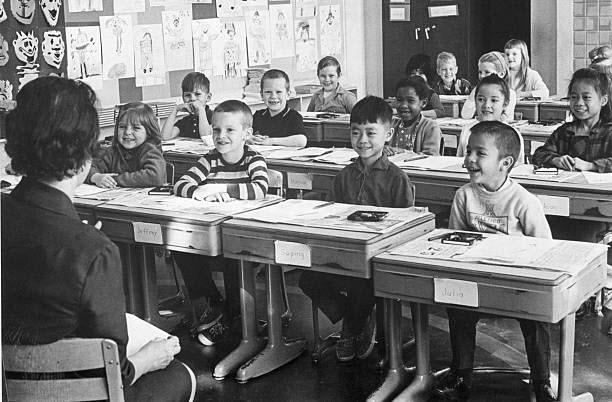1967 classroom of first graders Getty Images