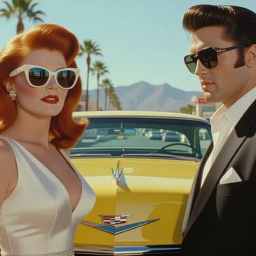 Ann-Margaret Elvis Presley 1960s Las Vegas by Teagan via Night Cafe