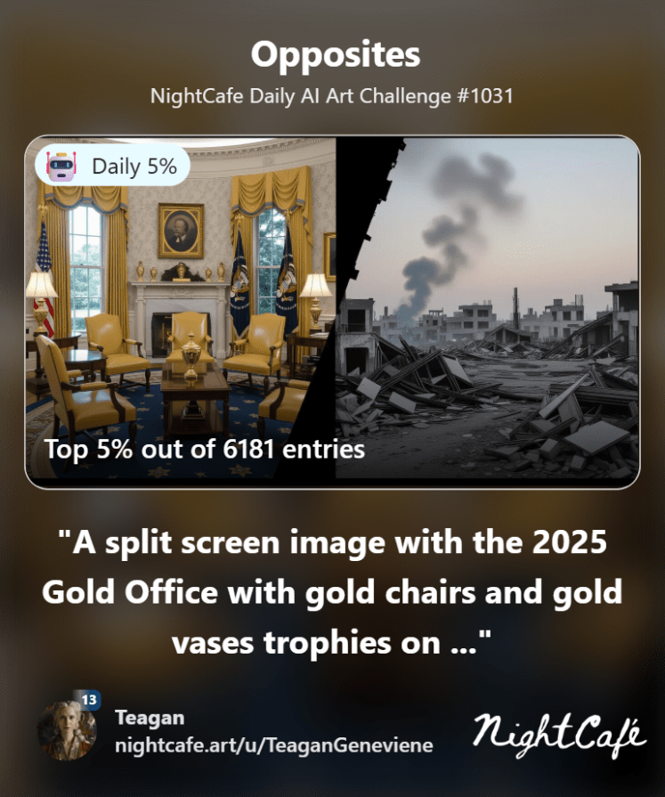 Night Cafe Daily Challenge top 5% Opposites: 