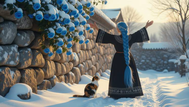 Cailleach Bheur and Lilith calico, by Teagan via Night Cafe