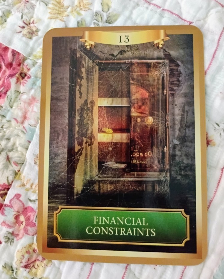 Energy Oracle cards Financial Constraints