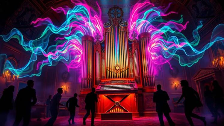 Magic Pipe Organ by Teagan via Night Cafe