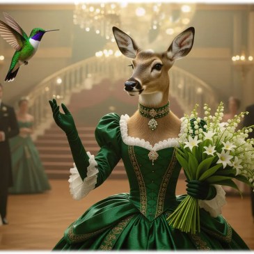 Victorian doe deer lily of the valley May by Teagan