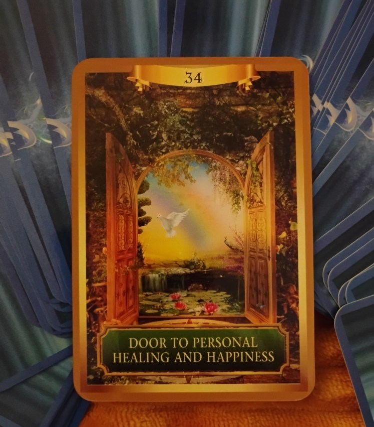 Door to Personal Healing y Happiness Energy Oracle card