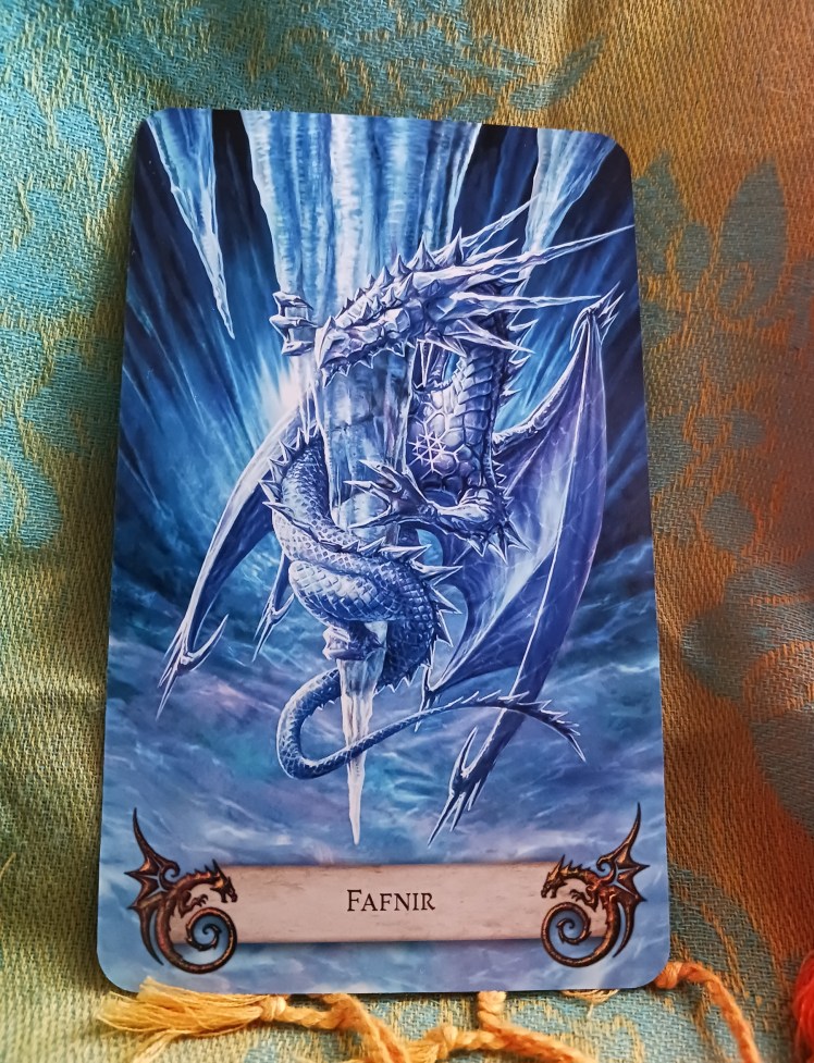 Fafnir Anne Stokes World Dragon Oracle card
